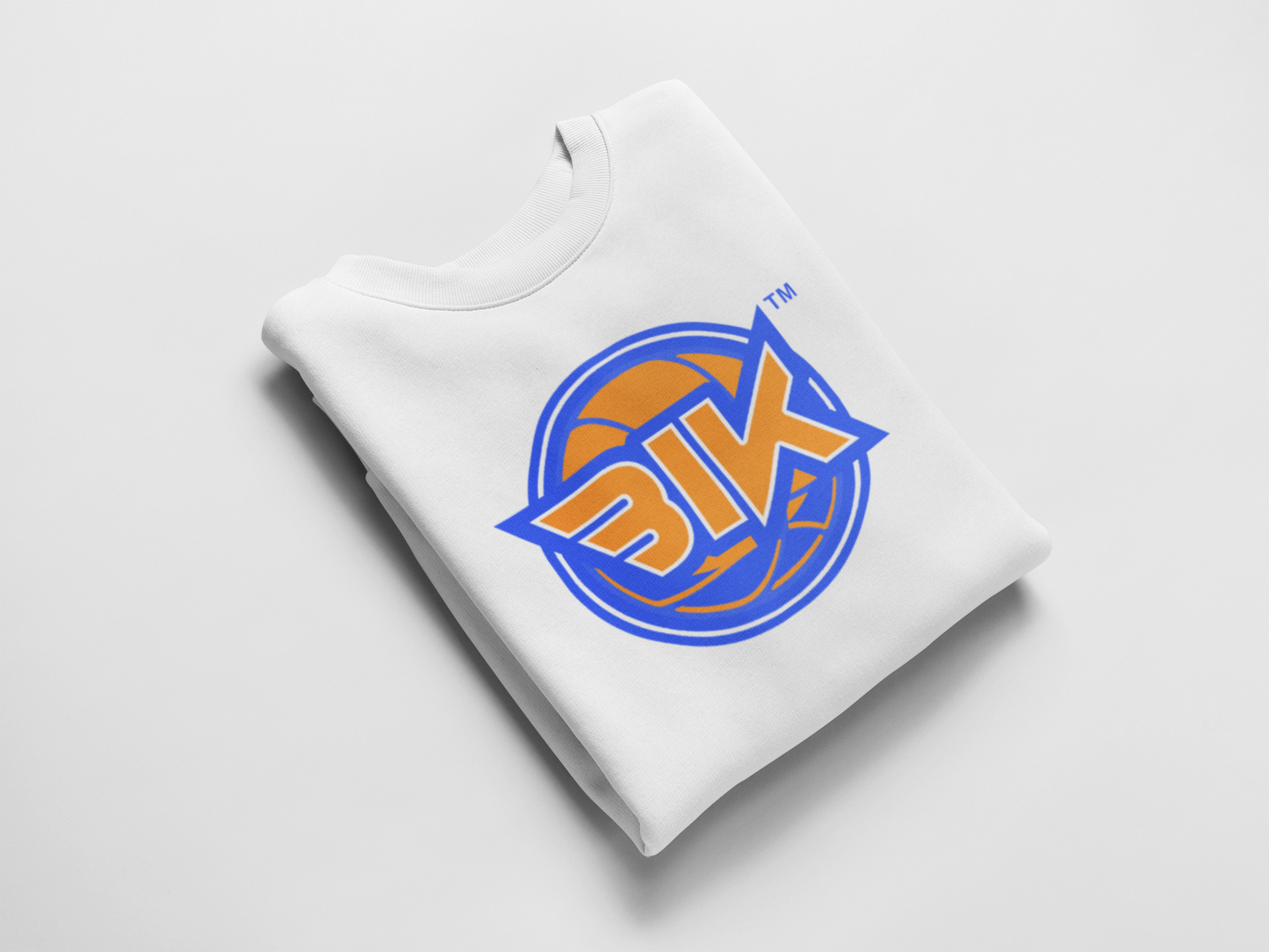 BIK White Crewneck Sweatshirt