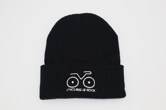 CIK Black Beanies with Stripes
