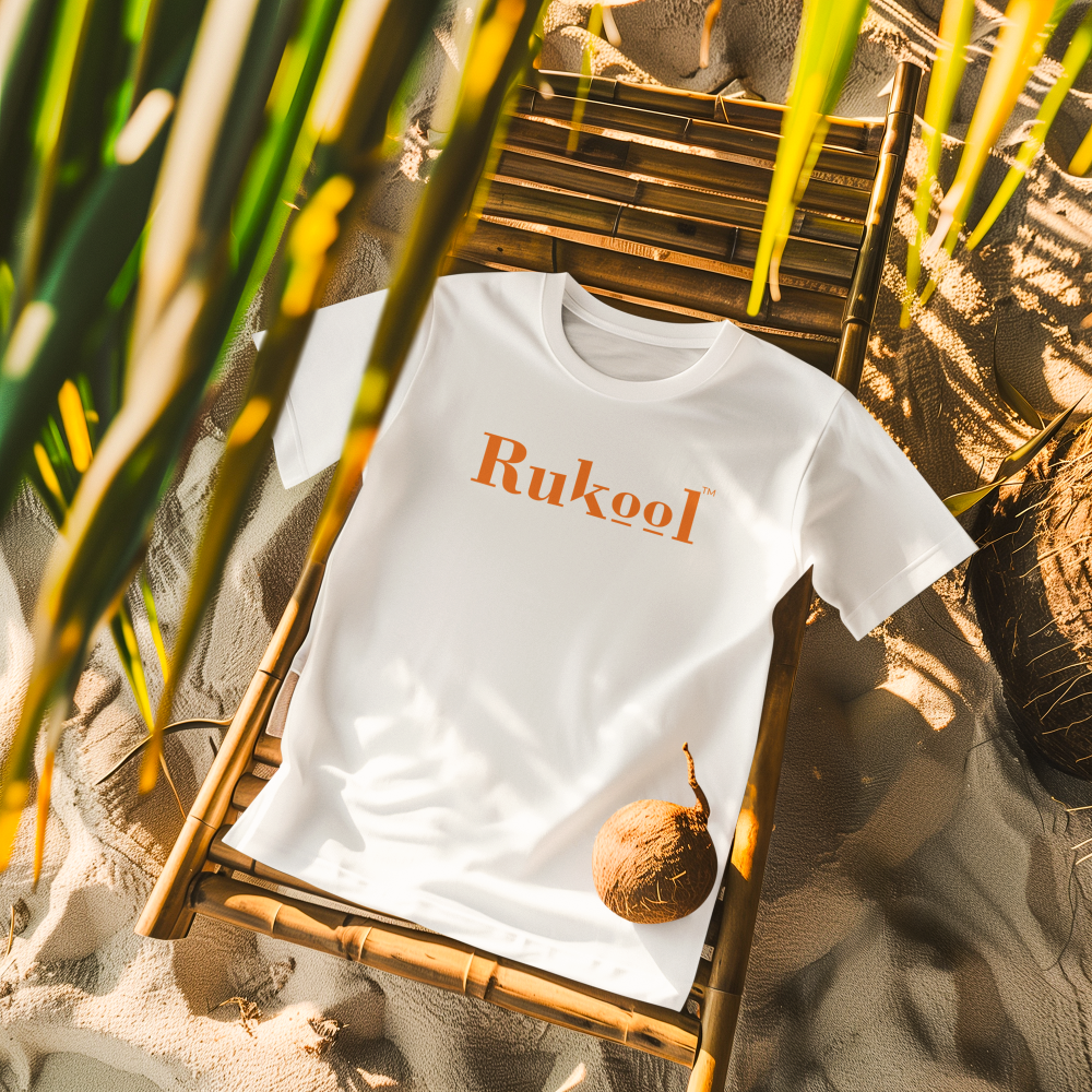 Rukool Large Letters White T-shirts
