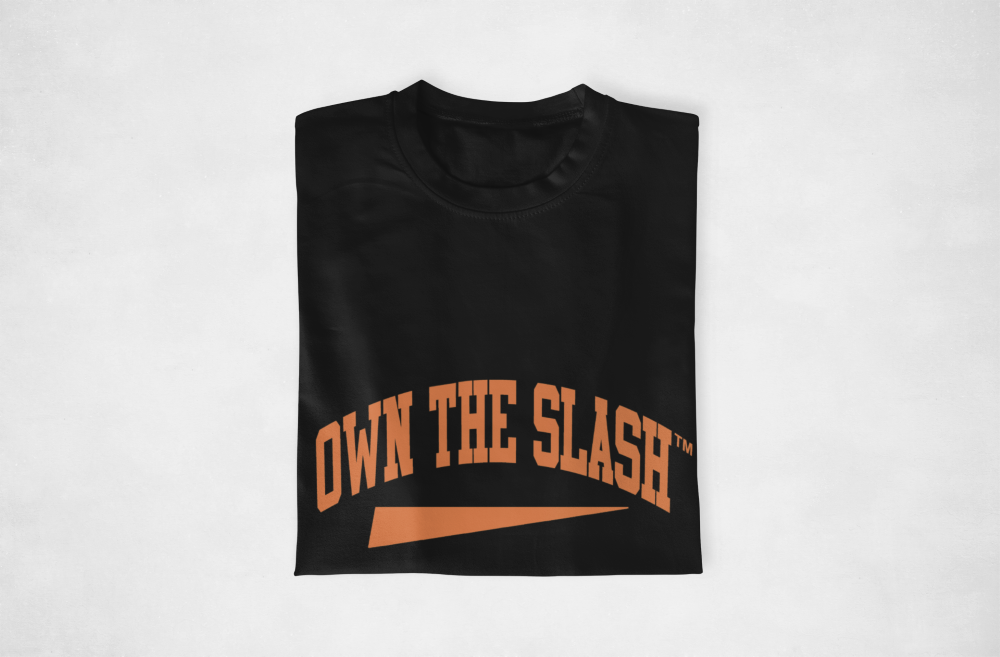 Own the Slash Black/Orange T-shirt