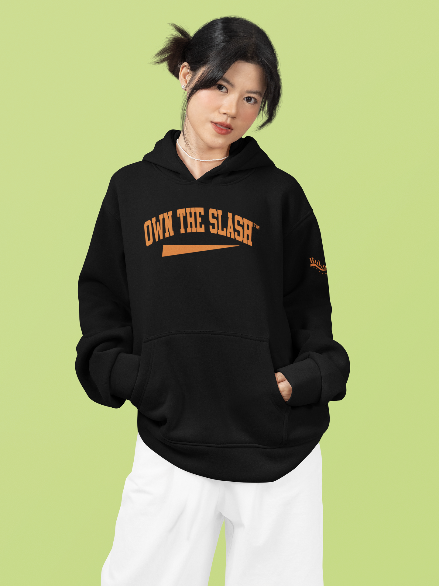 Own the Slash Black/Orange Hoodie