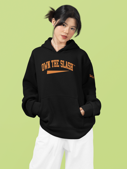 Own the Slash Black/Orange Hoodie