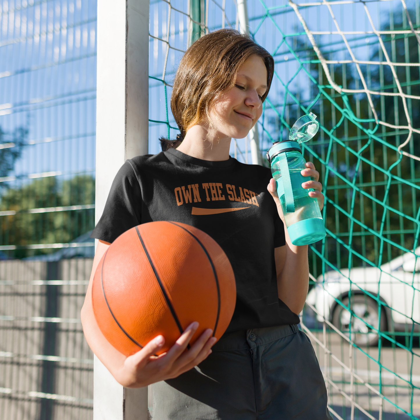 Own the Slash Black/Orange T-shirt