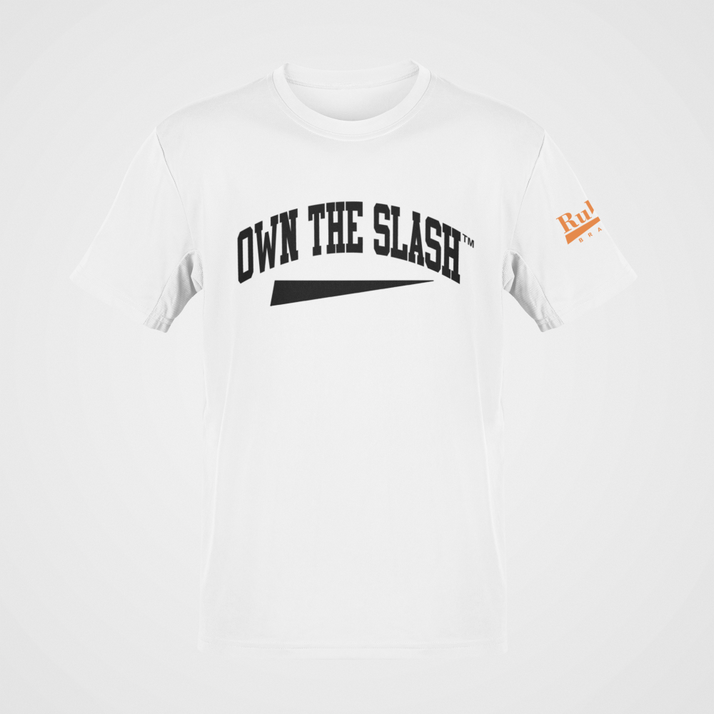 Own the Slash White/Black T-shirt