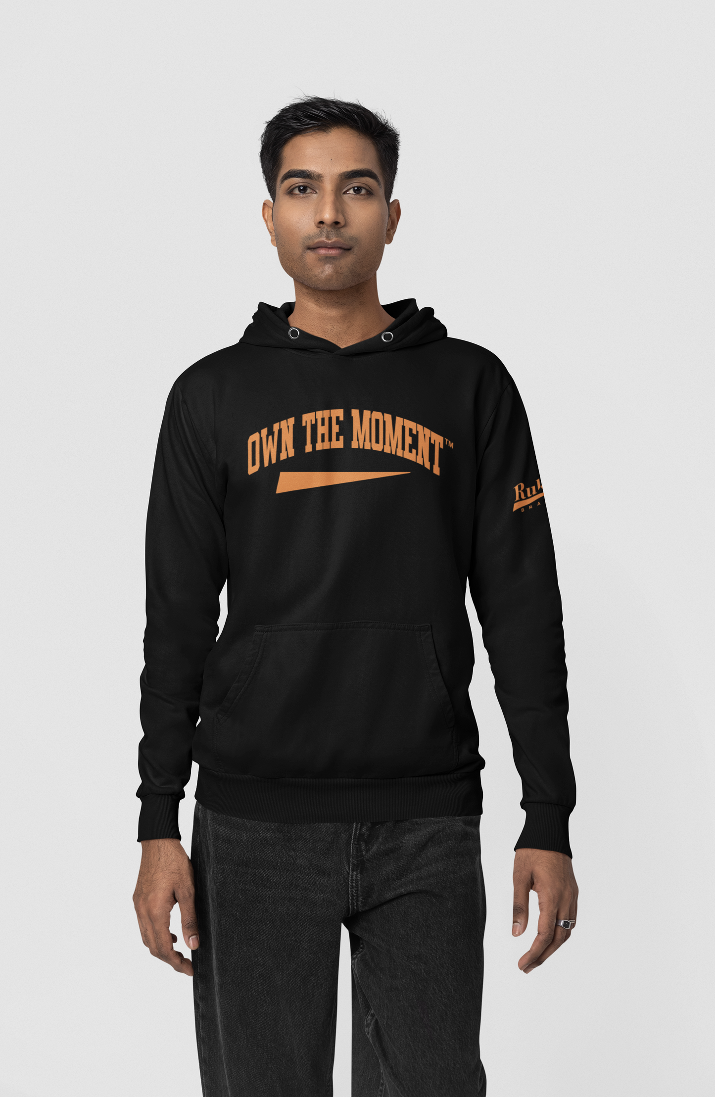 Own the Moment Black/Orange Hoodie