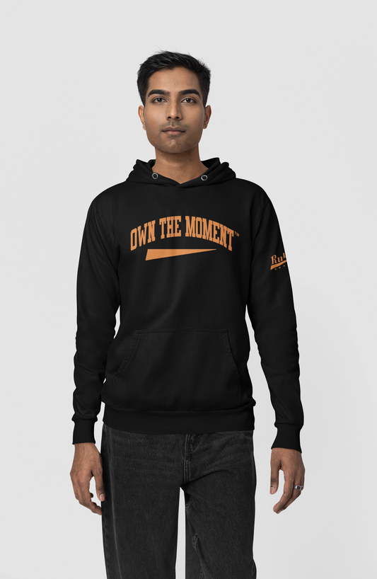 Own the Moment Black/Orange Hoodie
