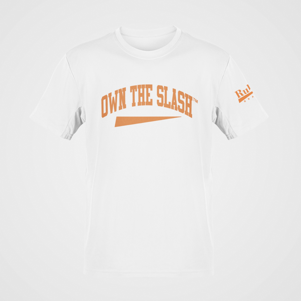Own the Slash White/Orange T-shirt
