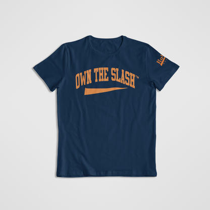 Own the Slash Navy/Orange T-shirt