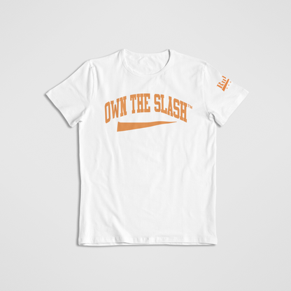 Own the Slash White/Orange T-shirt