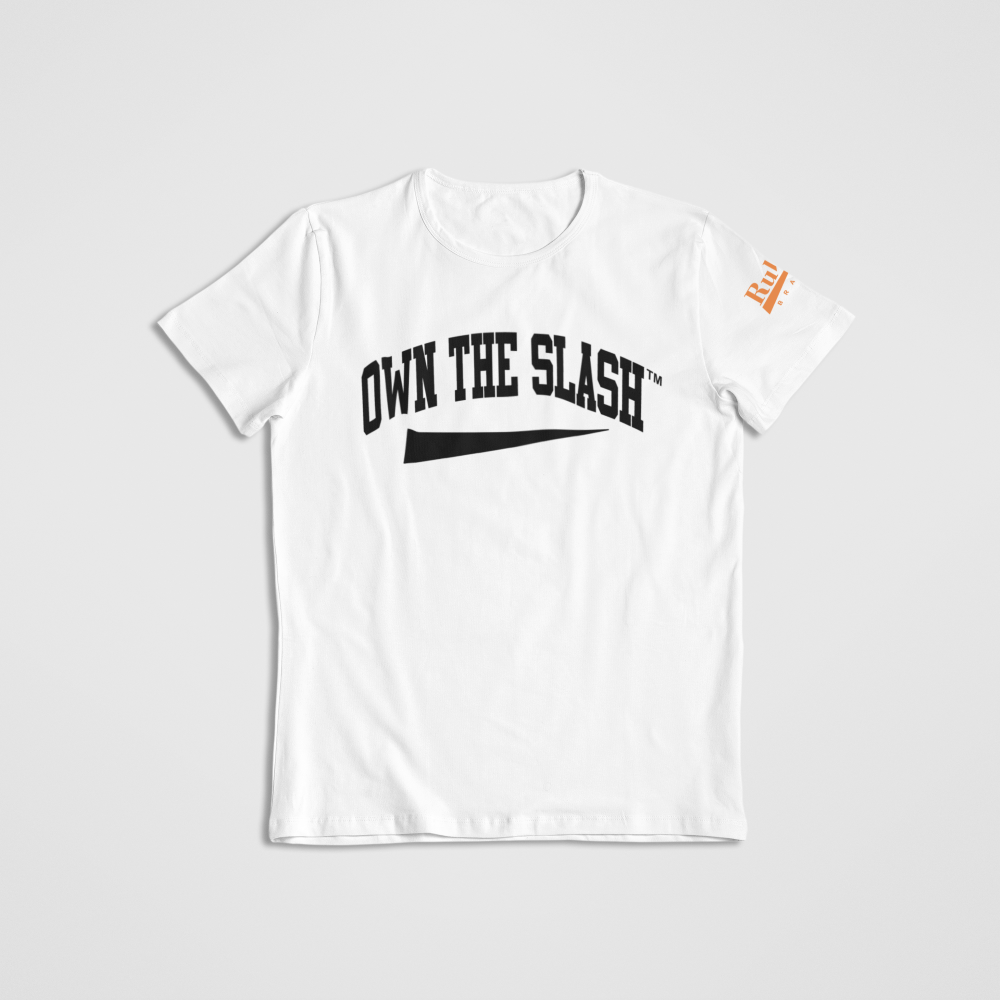 Own the Slash White/Black T-shirt