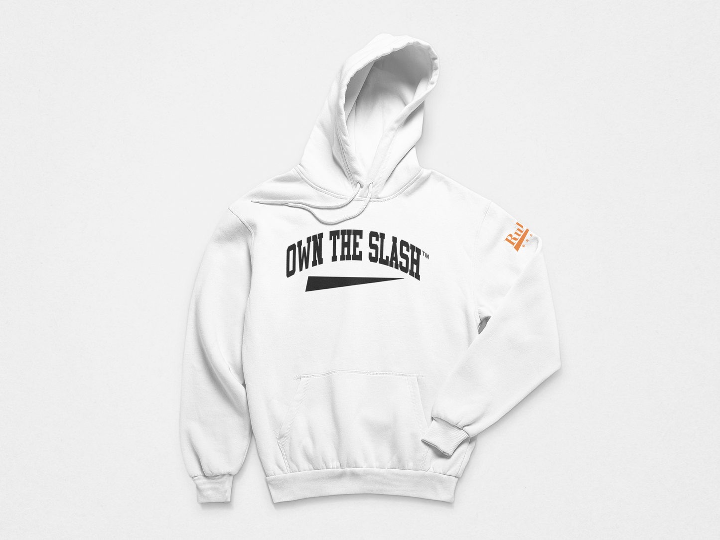 Own the Slash White/Black Hoodie