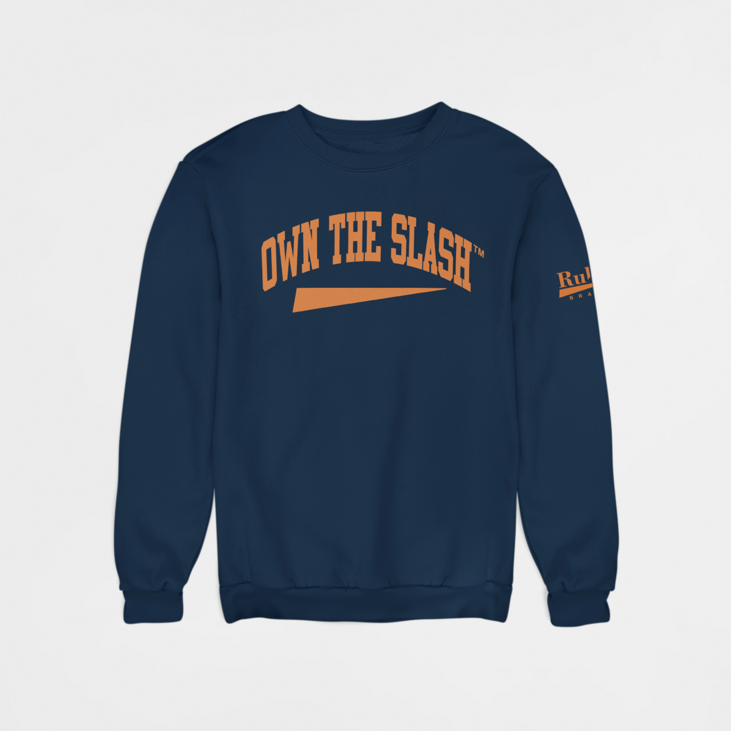 Own The Slash Navy/Orange Crewneck Sweatshirt