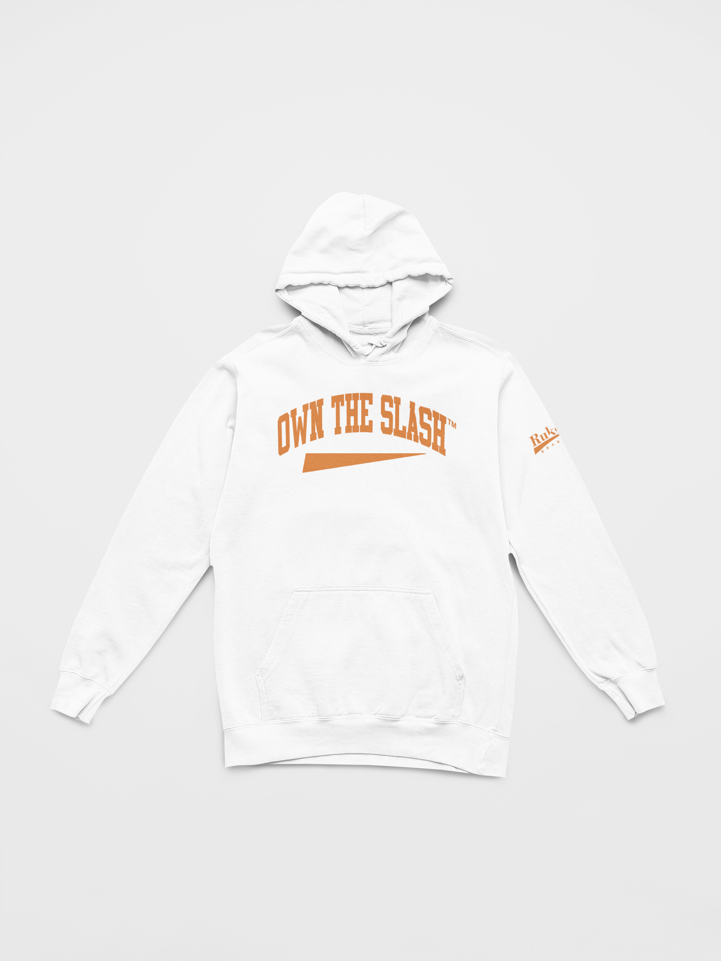 Own the Slash White/Orange Hoodie