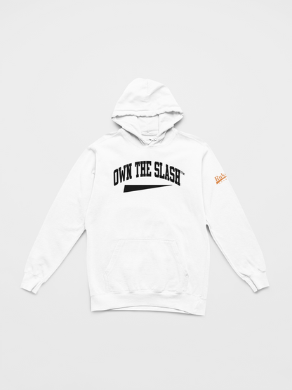 Own the Slash White/Black Hoodie