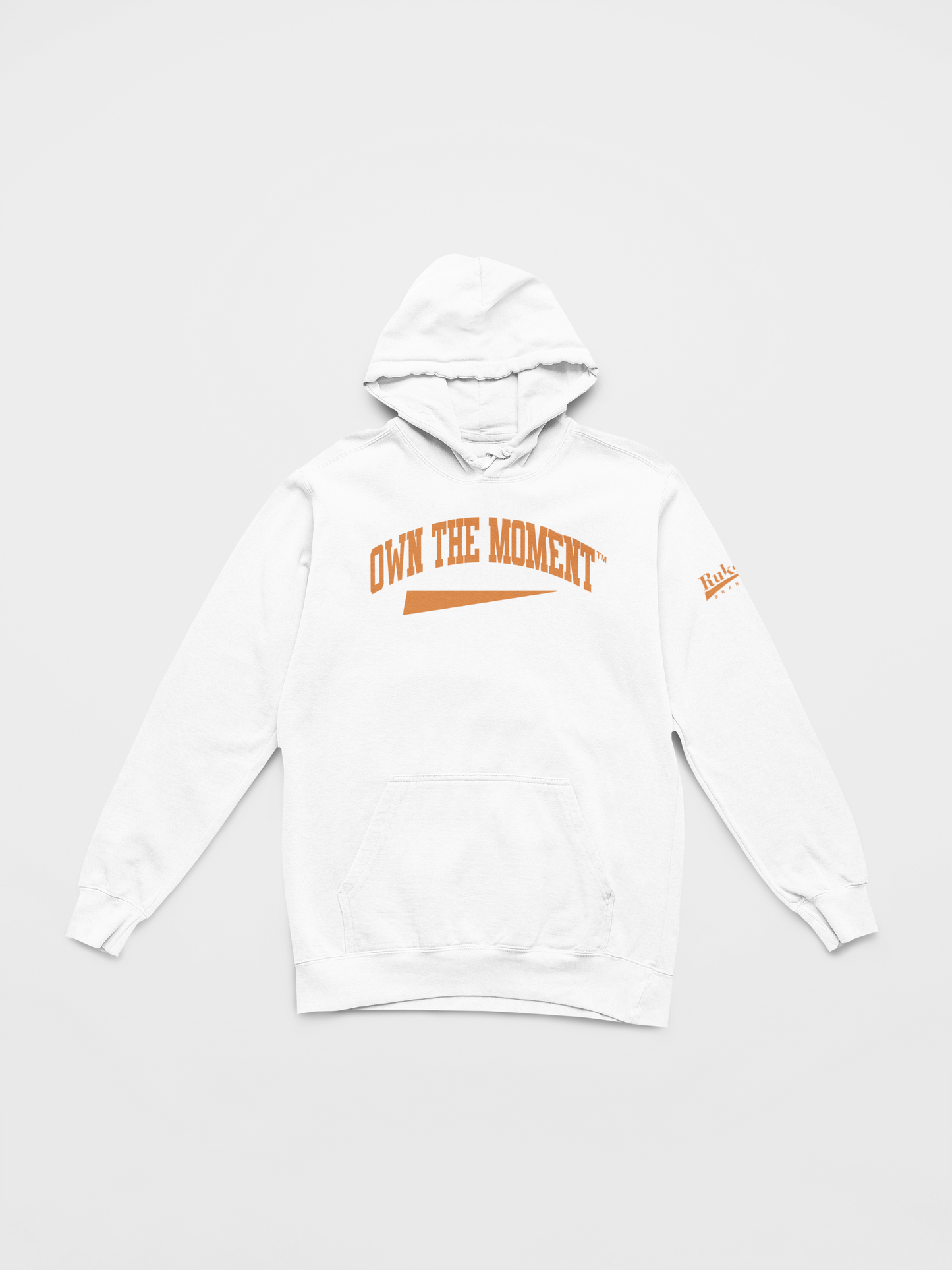 Own the Moment White/Orange Hoodie