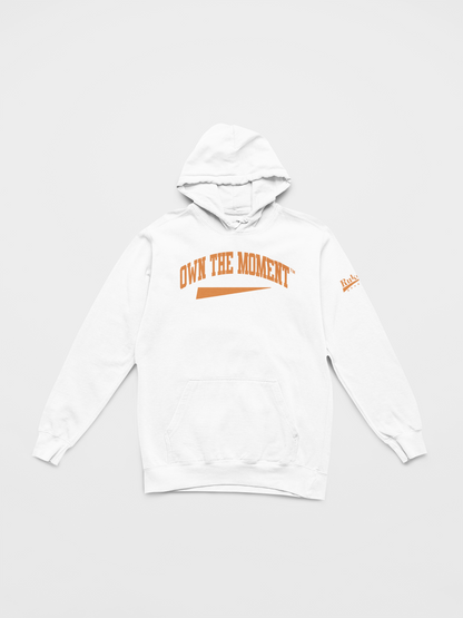 Own the Moment White/Orange Hoodie