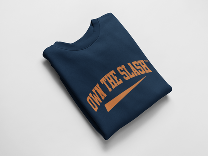 Own The Slash Navy/Orange Crewneck Sweatshirt