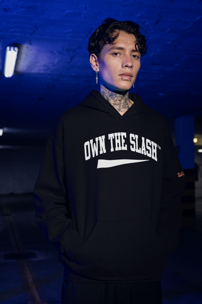 Own the Slash Black/White Hoodie
