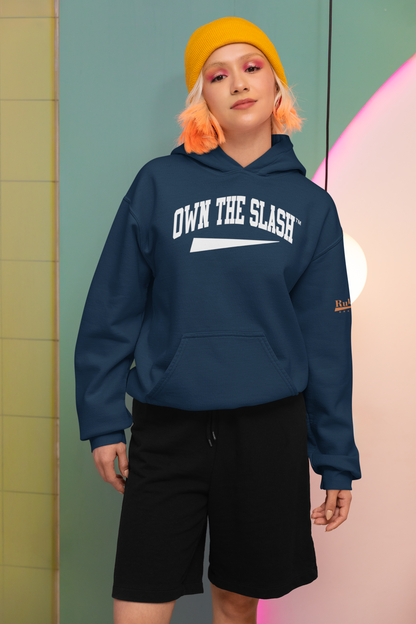 Own the Slash Navy/White Hoodie