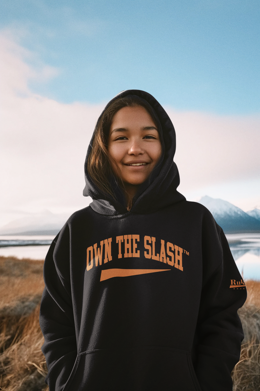 Own the Slash Black/Orange Hoodie