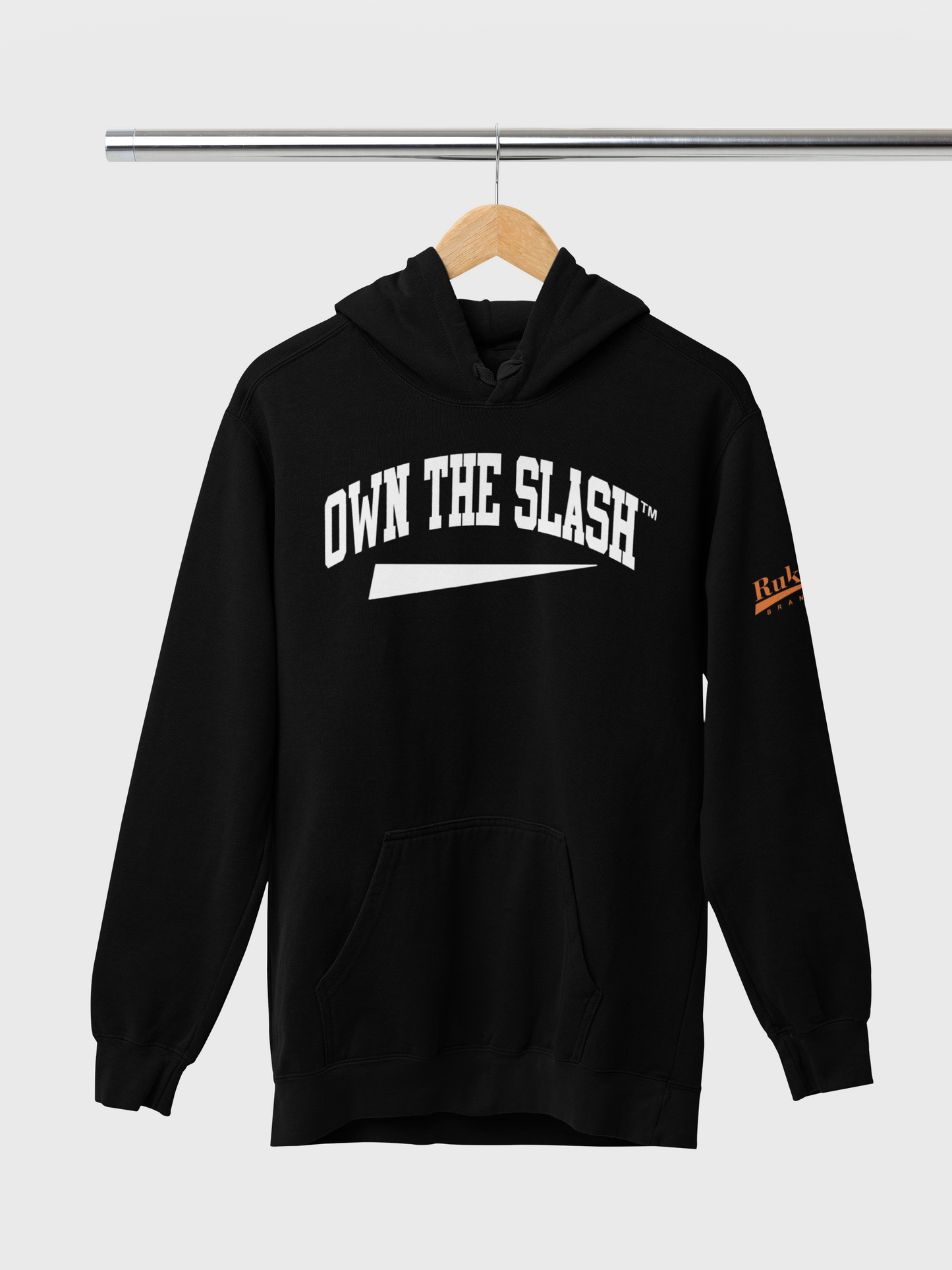 Own the Slash Black/White Hoodie
