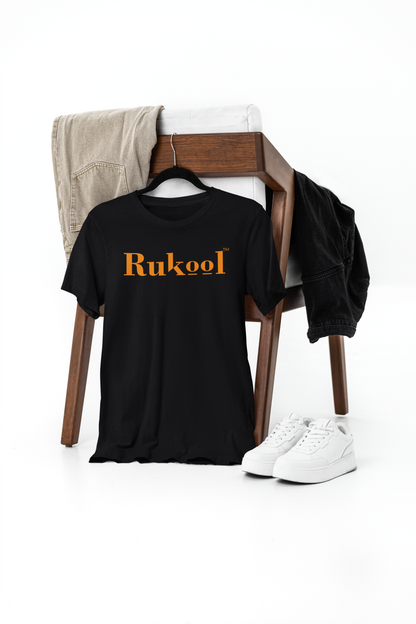 Rukool Large Letters Black T-shirts