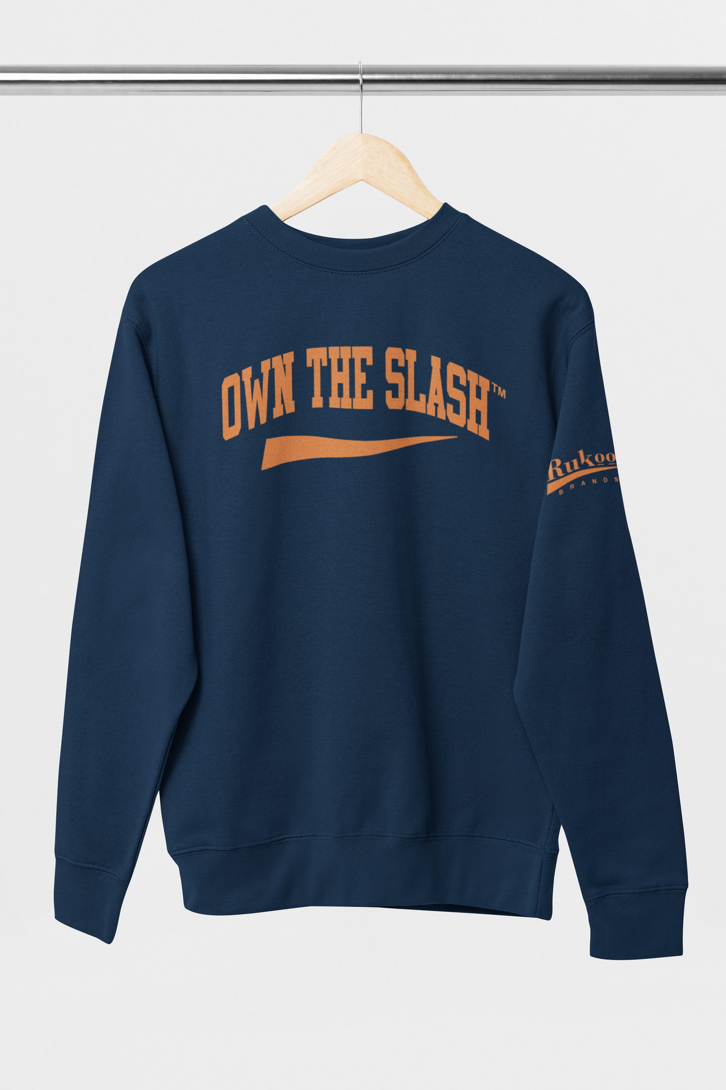 Own The Slash Navy/Orange Crewneck Sweatshirt