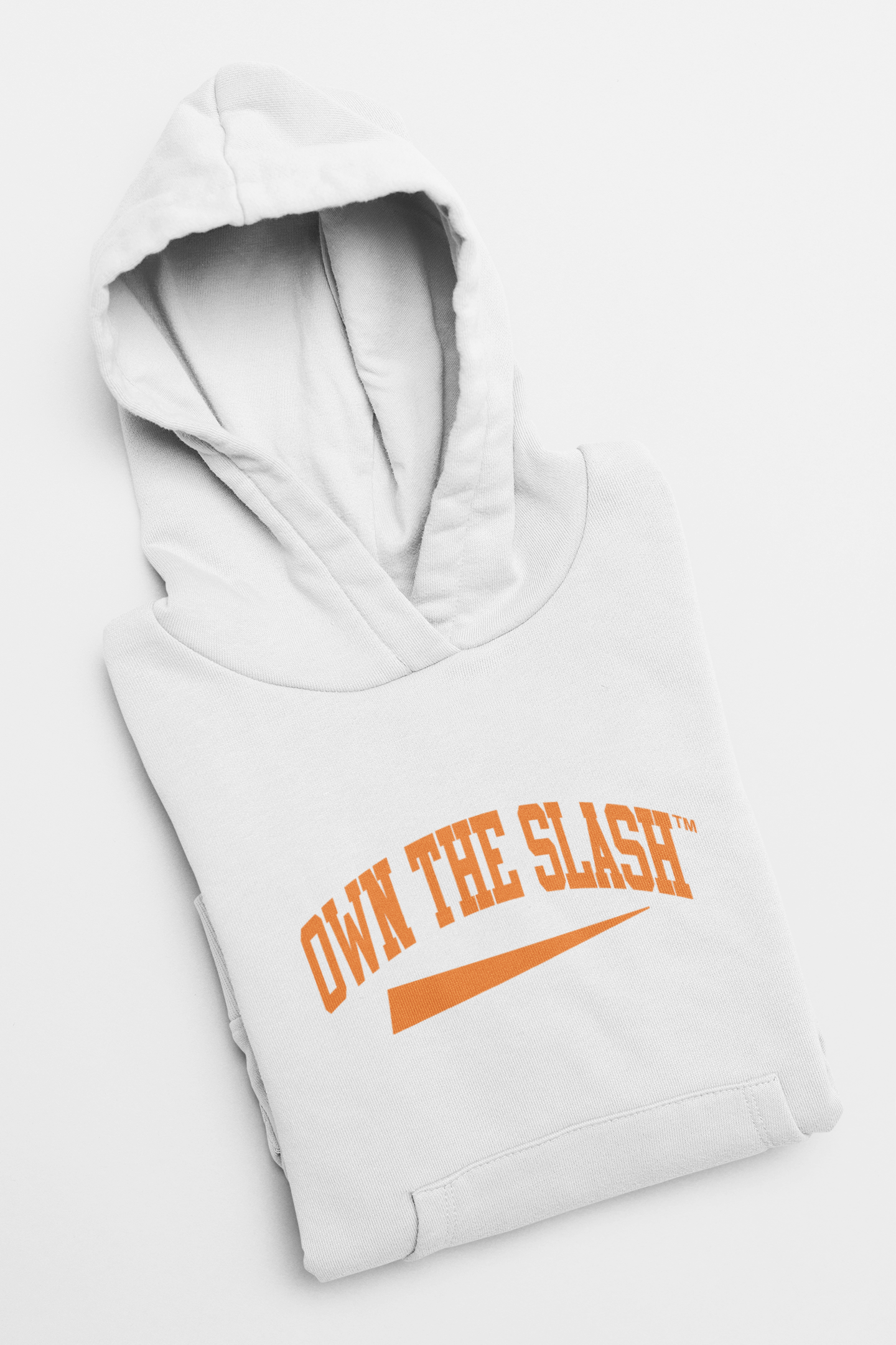 Own the Slash White/Orange Hoodie