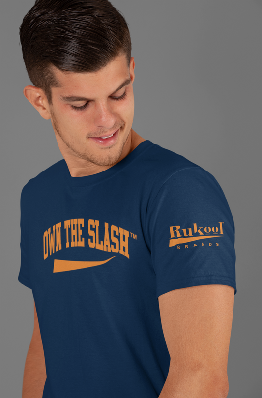 Own the Slash Navy/Orange T-shirt