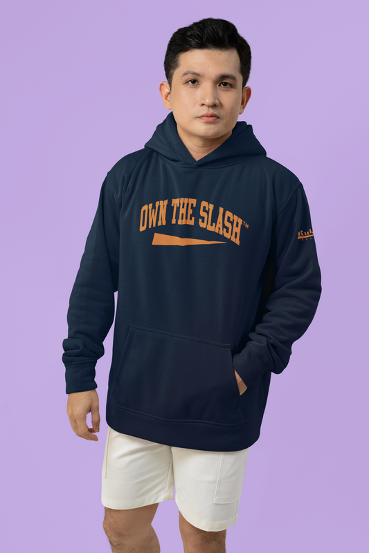 Own the Slash Navy/Orange Hoodie