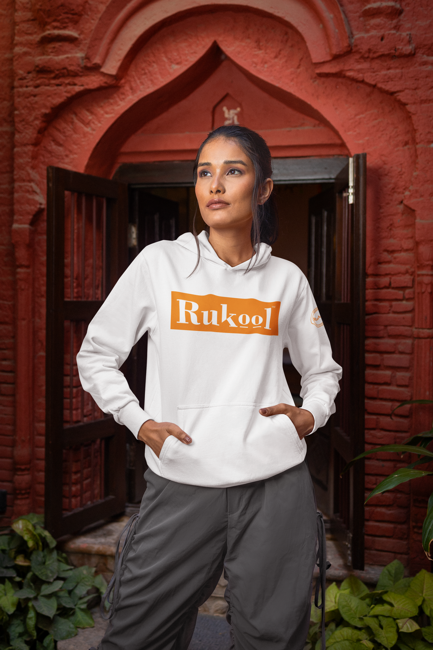 RUKool White Hoodie