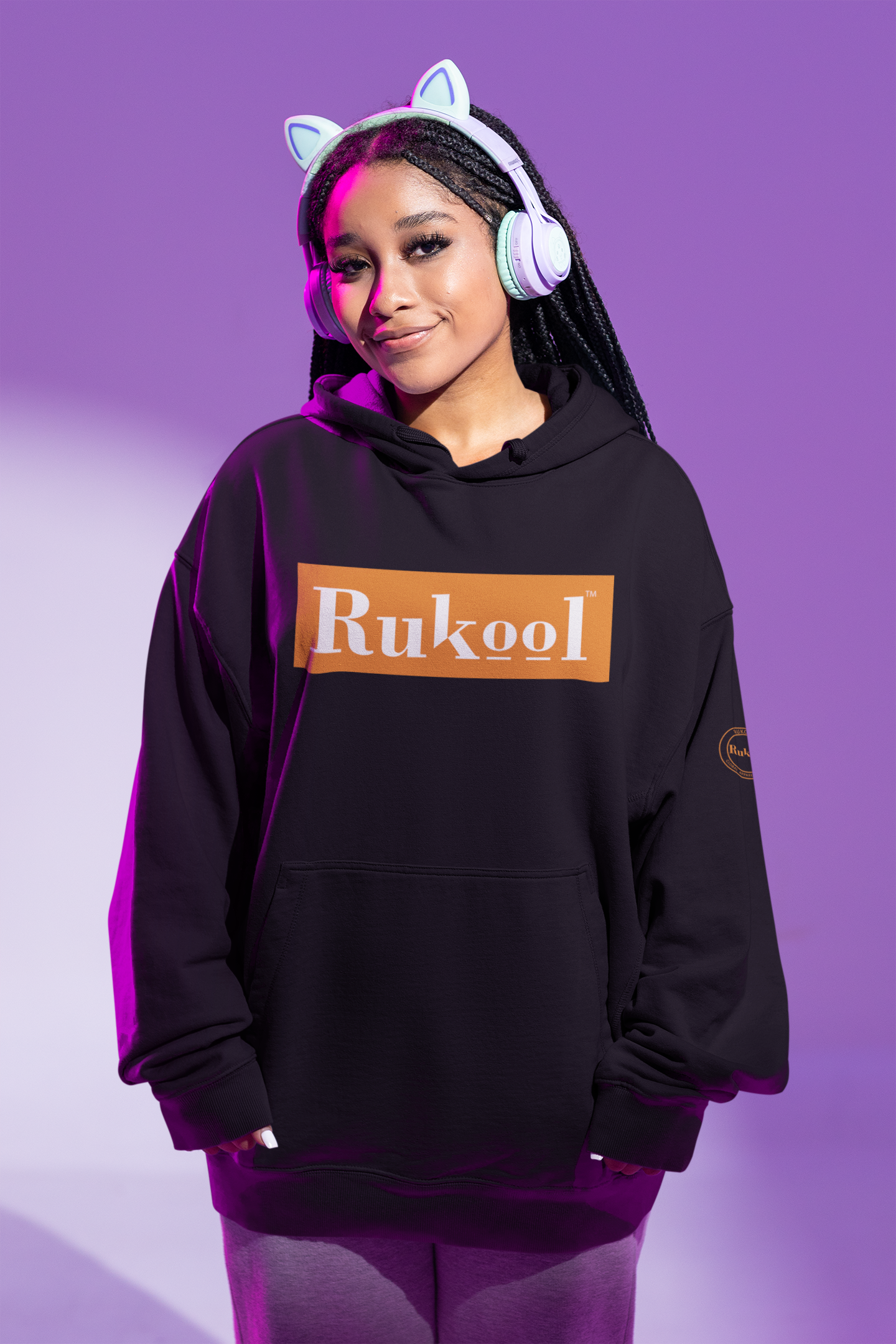 RUKool Black Hoodie