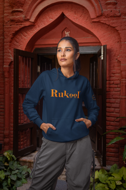 RUKool Large Letters Navy Hoodie