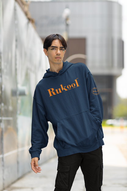 RUKool Large Letters Navy Hoodie