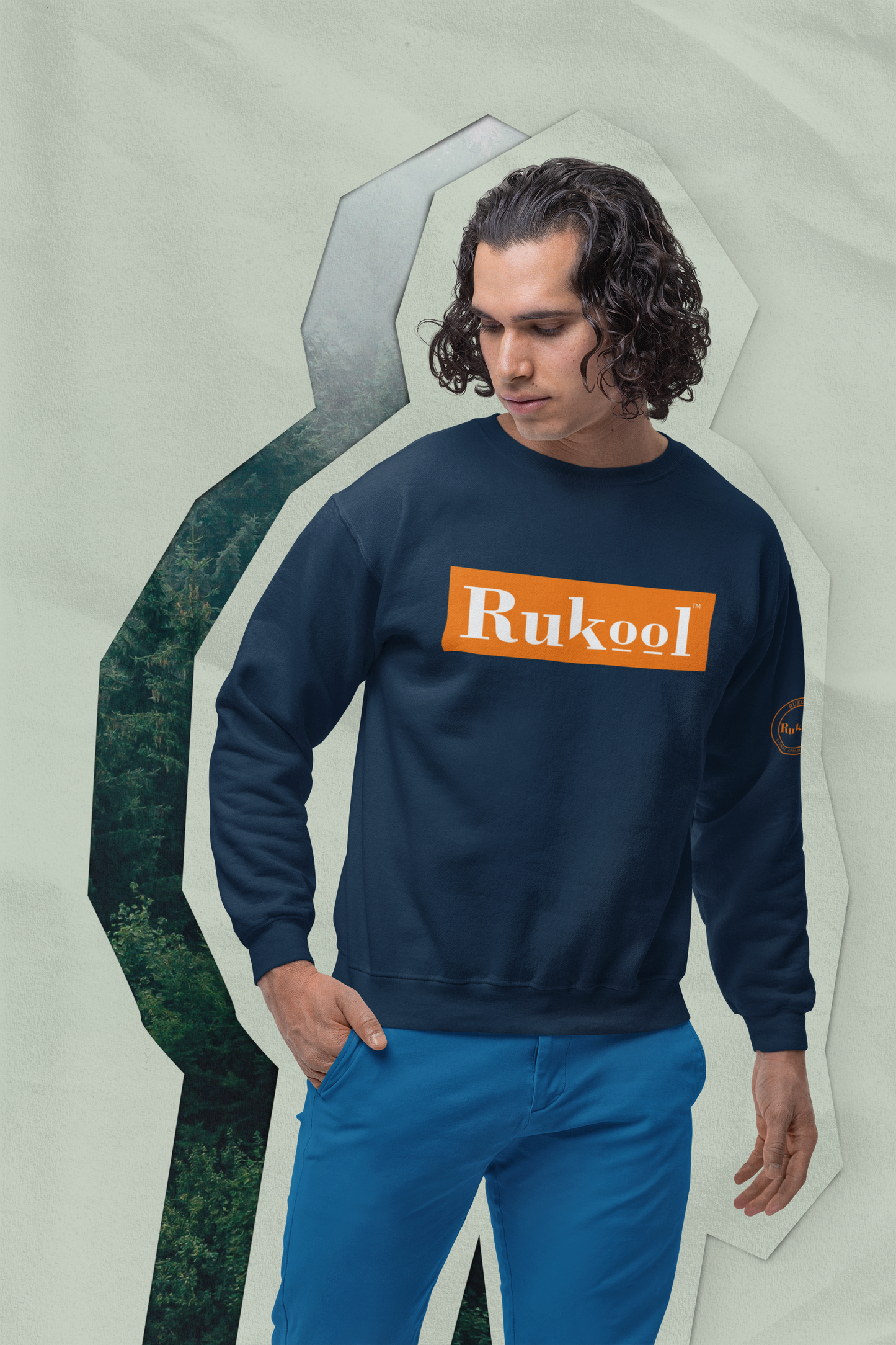 RUKool Blue Crewneck Sweatshirt