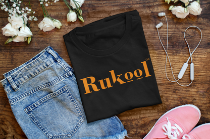 Rukool Large Letters Black T-shirts