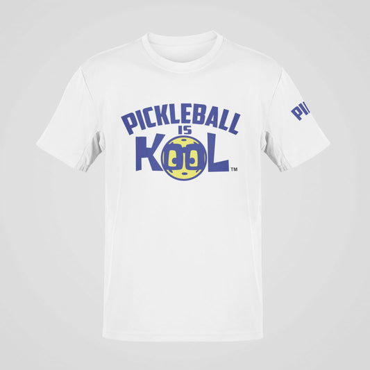 PickleBall is Kool White/Blue T-Shirt