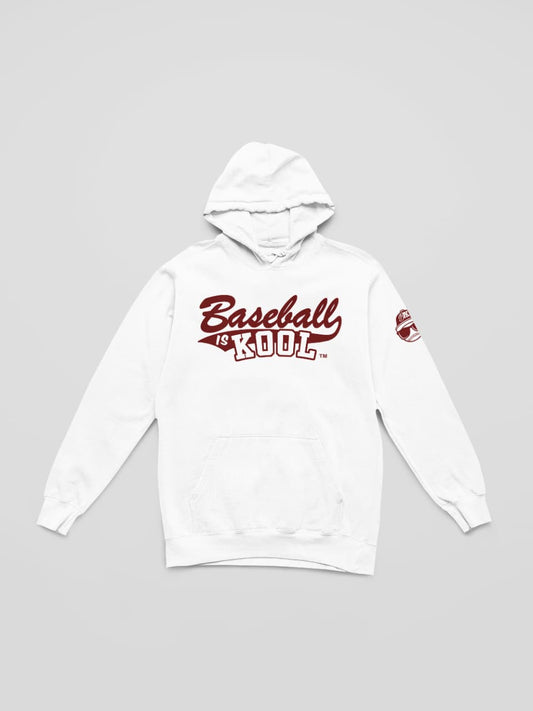 Baseball is Kool White Hoodie