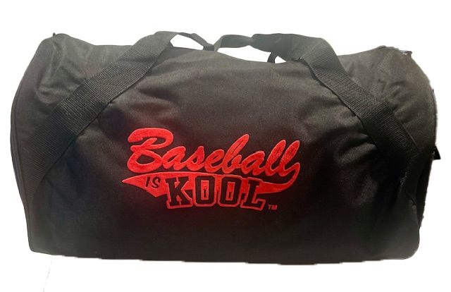 Baseball is Kool Black Red Gym Bag