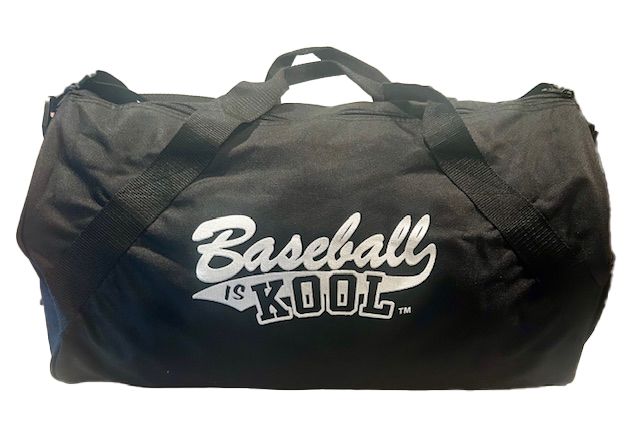 Baseball is Kool Black White Gym Bag