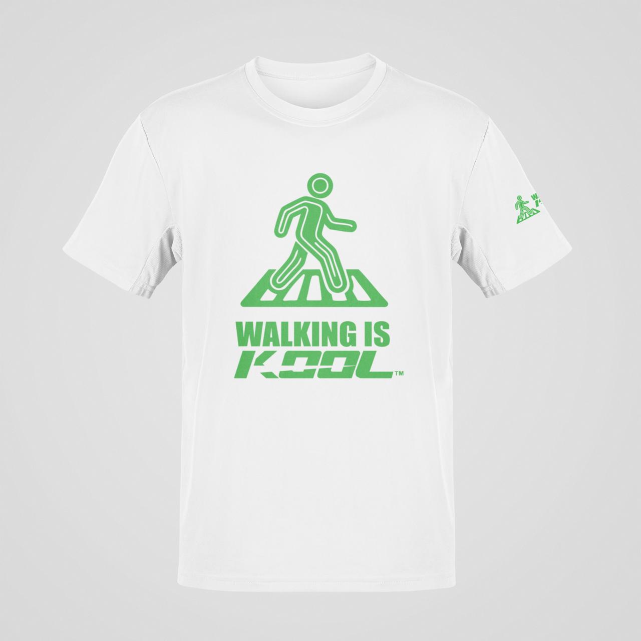 Walking is Kool White/Green T-Shirt