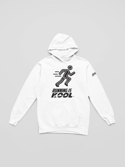 Running is Kool White Hoodie