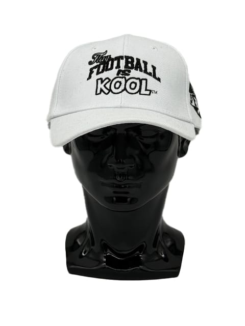 Football is Kool White/Black Cap