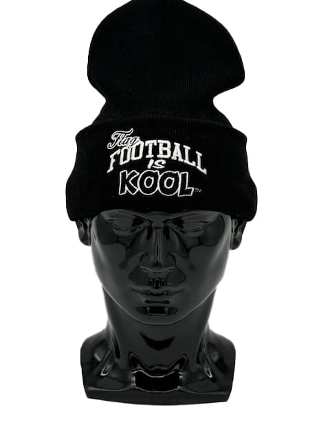 Football is Kool Black/White Beanie