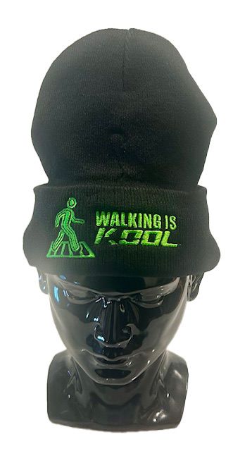 Walking is Kool Black Beanie