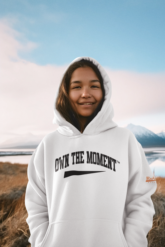 Own the Moment White/Black Hoodie