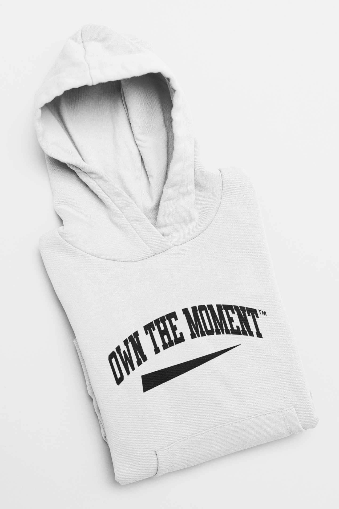 Own the Moment White/Black Hoodie