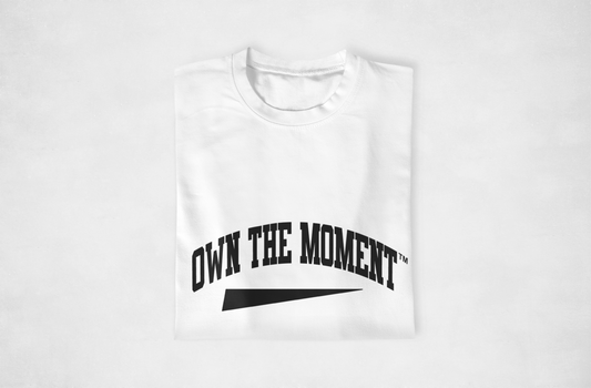 Own the Moment White/Black T-shirt