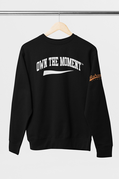 Own The Moment Black/White  Crewneck Sweatshirt