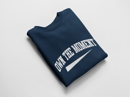 Own The Moment Navy/White Crewneck Sweatshirt